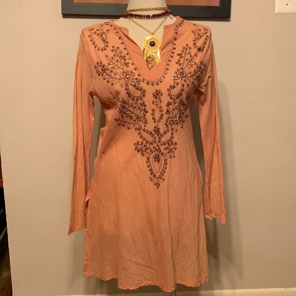 Sexy bohemian Funky People Tunic. NEW Sz Lrg